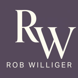 Logo with initials RW and name Rob Williger